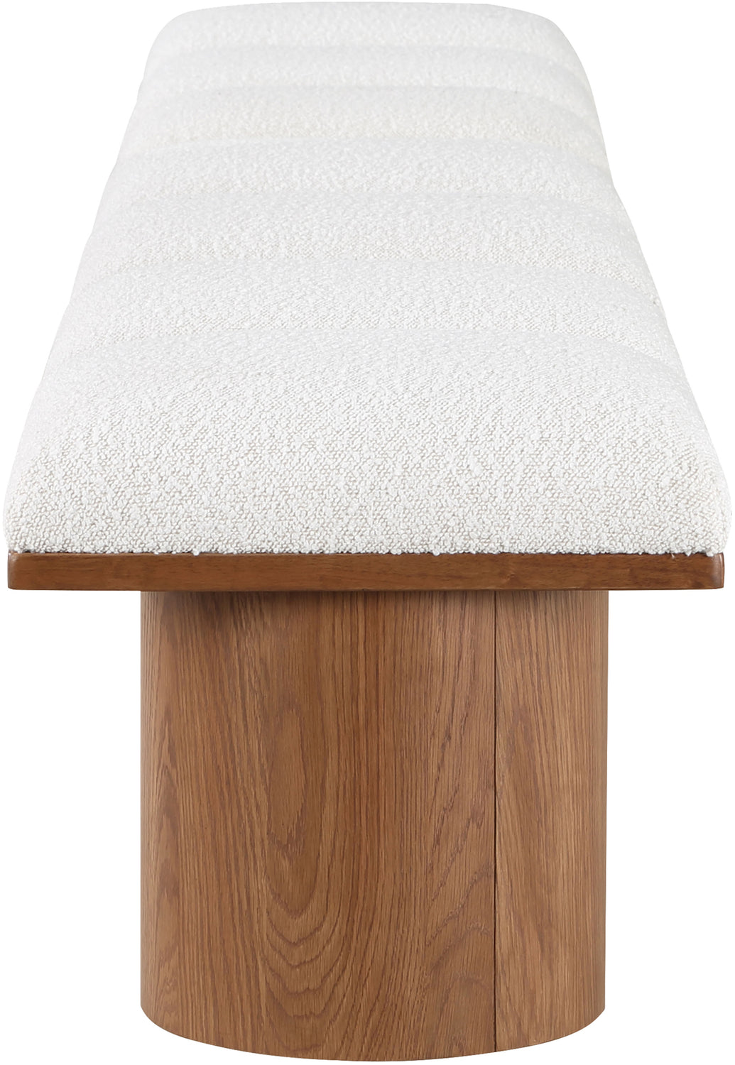 Pavilion Cream Boucle Fabric Upholstered 7 Piece Modular Bench