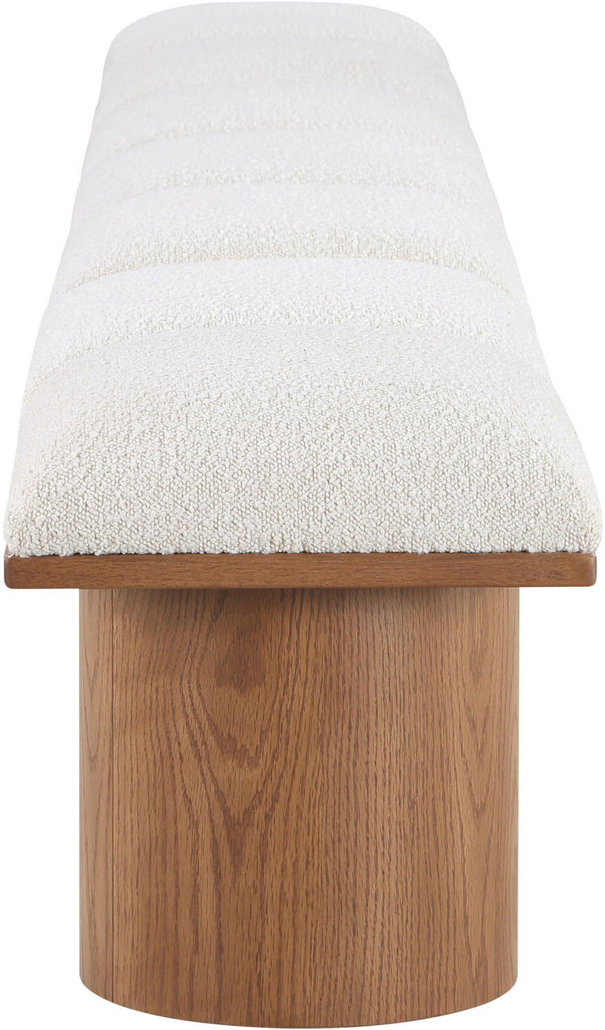 Pavilion Cream Boucle Fabric Upholstered 7 Piece Modular Bench