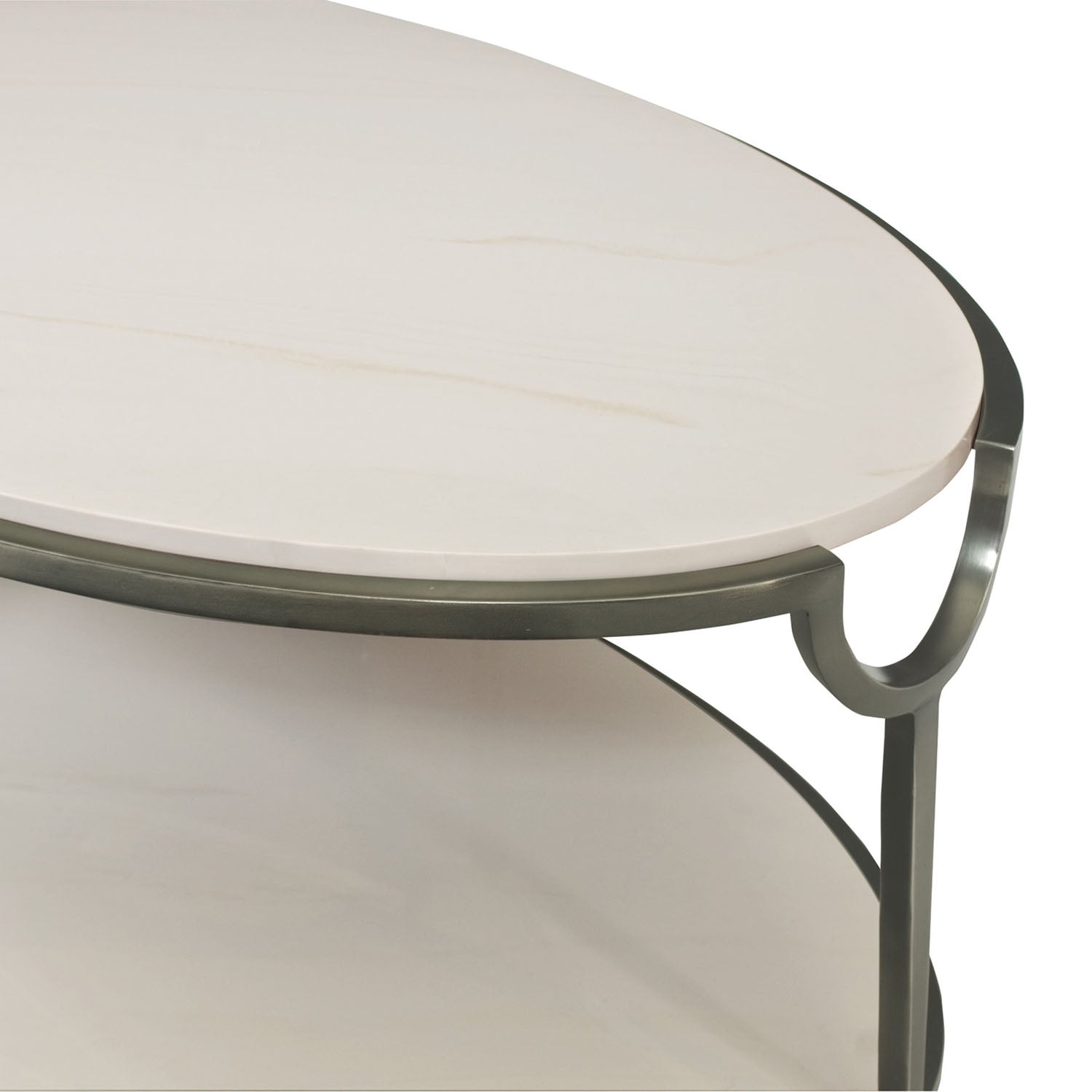 Bernhardt Living Morello Oval Metal Cocktail Table