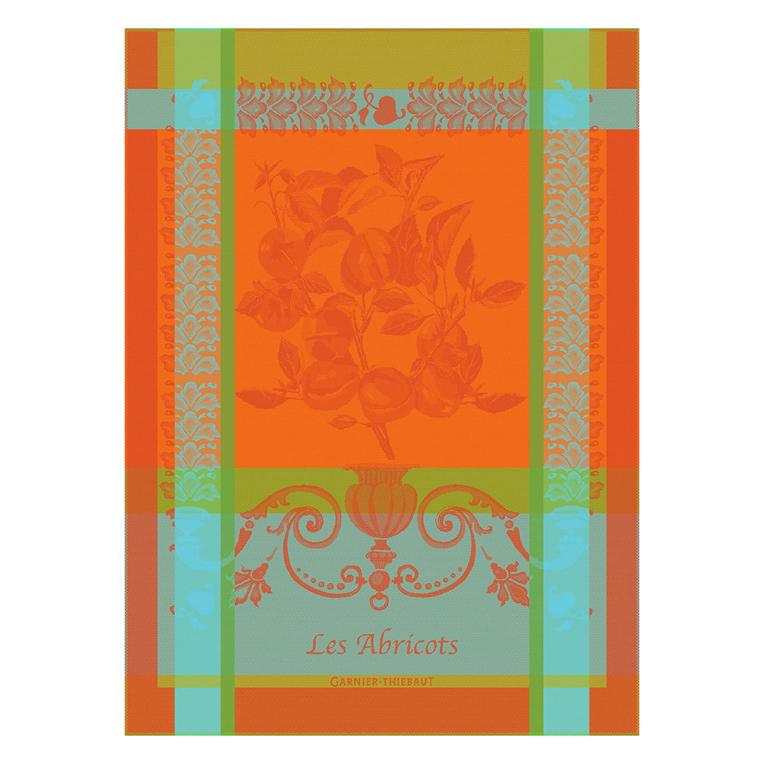 Garnier Thiebaut Les Abricots Orange Jacquard Kitchen Towel Set of 4