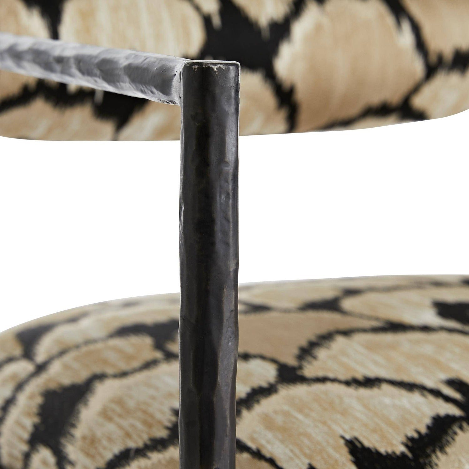 Arteriors Barbana Ocelot Embroidery Bar Stool