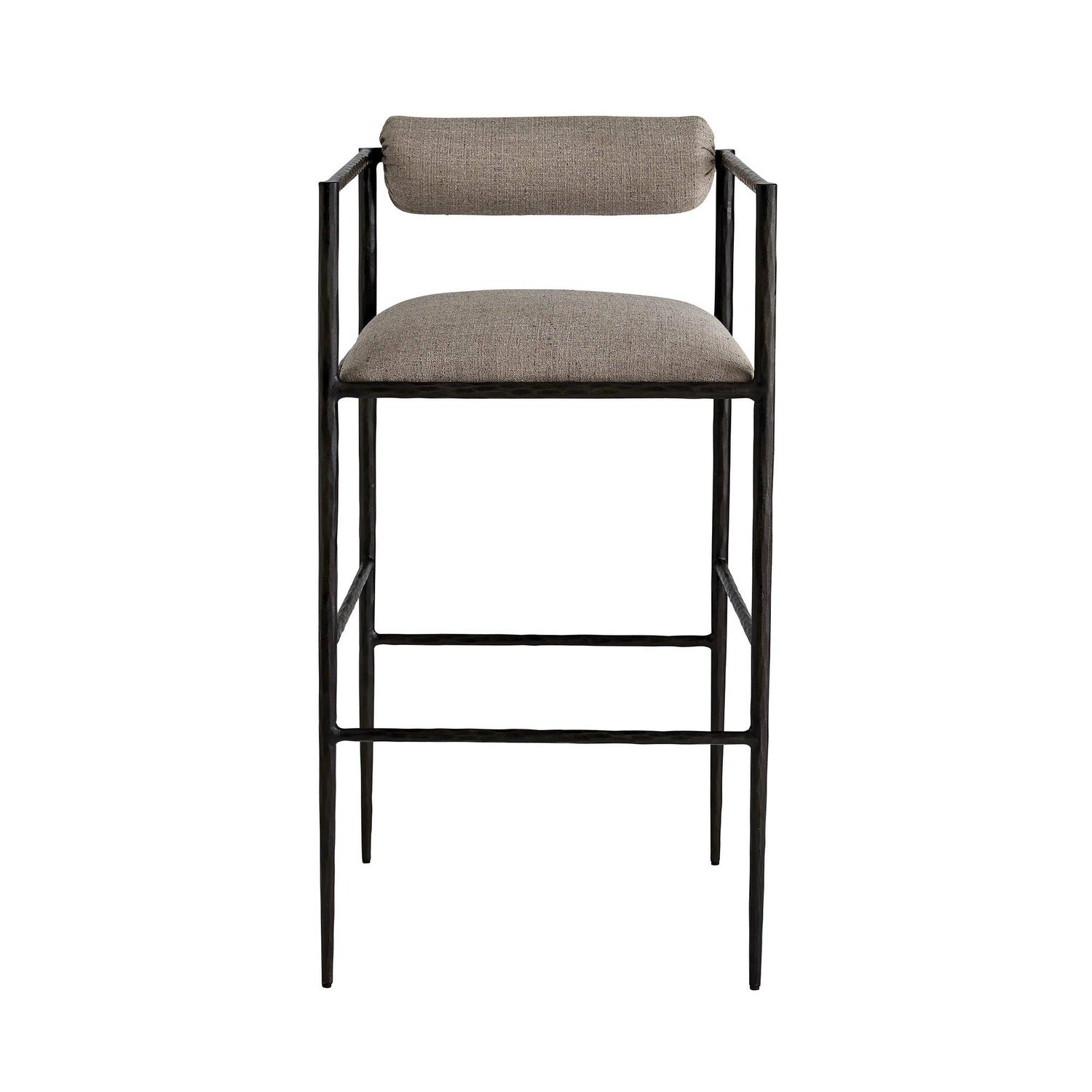 Arteriors Barbana Pewter Texture Bar Stool