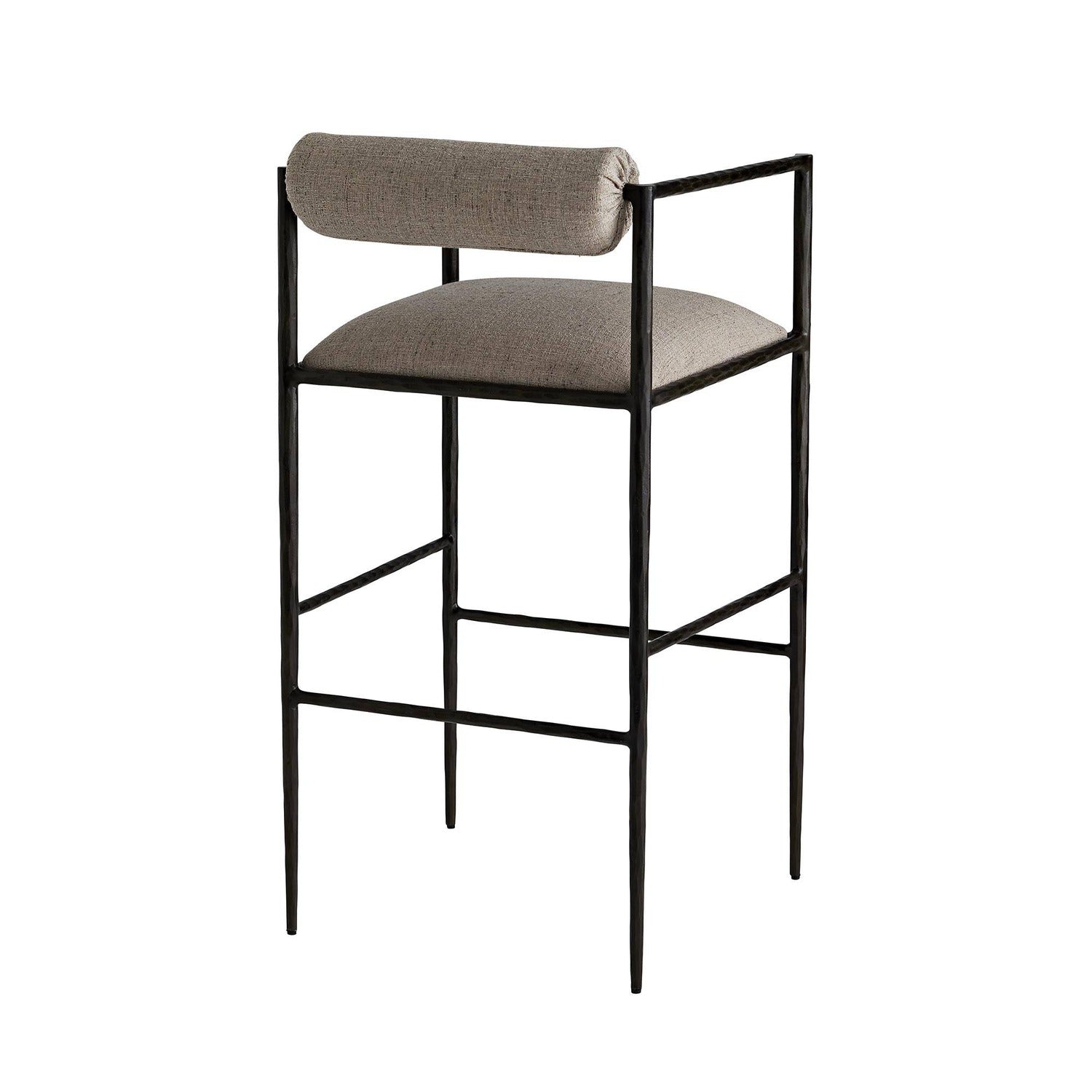 Arteriors Barbana Pewter Texture Bar Stool