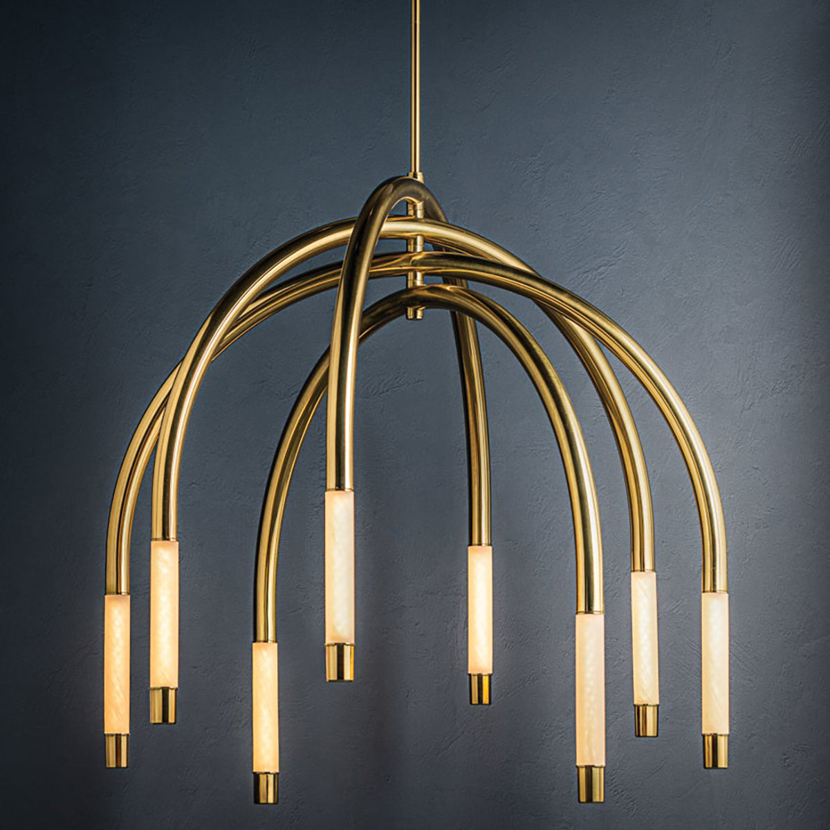 Noz Nozawa x Corbett Lighting Zeme Chandelier