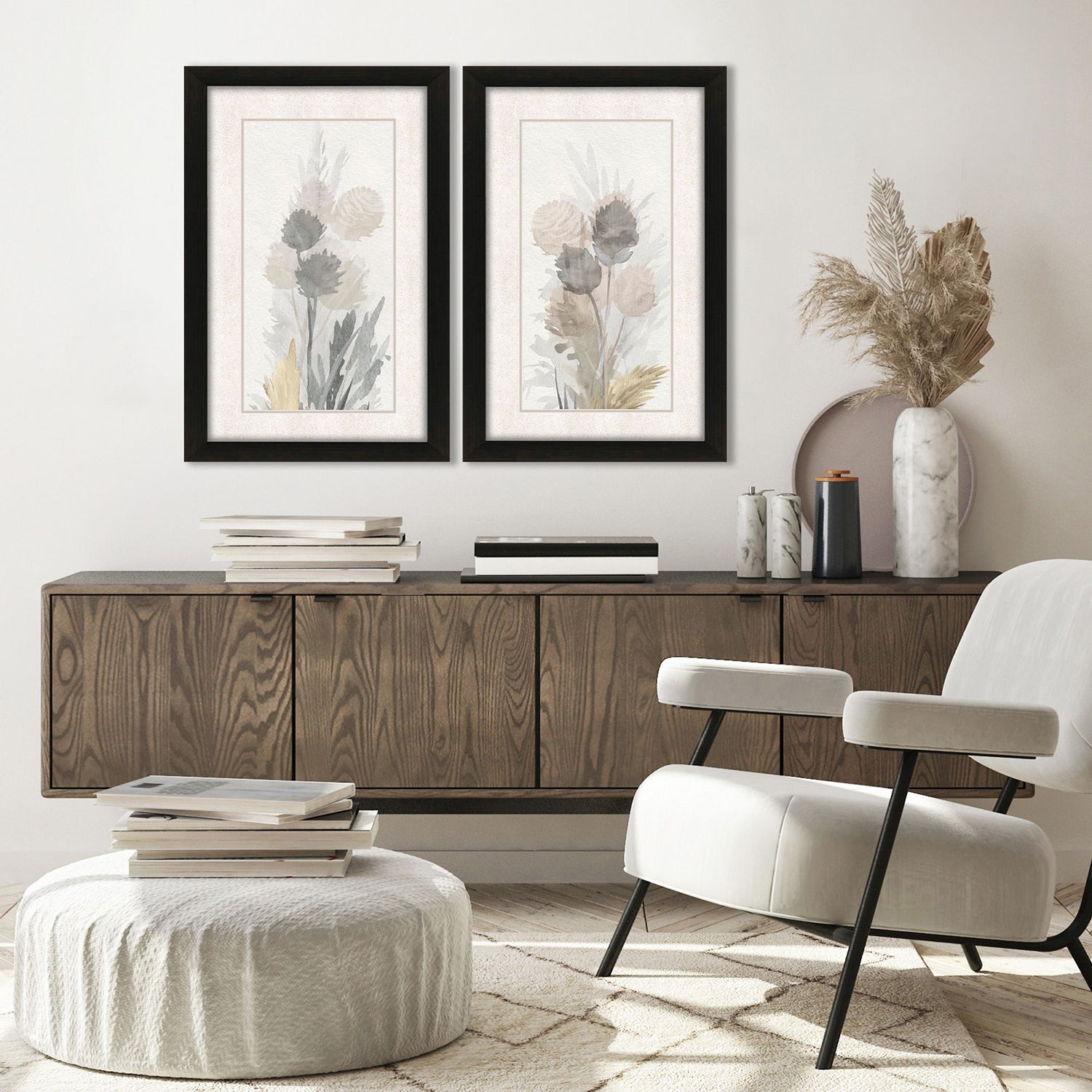 Jill Cattail Road Framed Art Set of 2