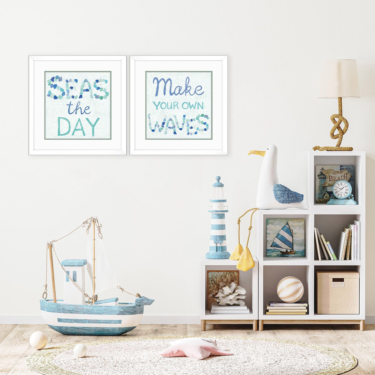 Fontaine Coastal Inspire Framed Art Set of 2