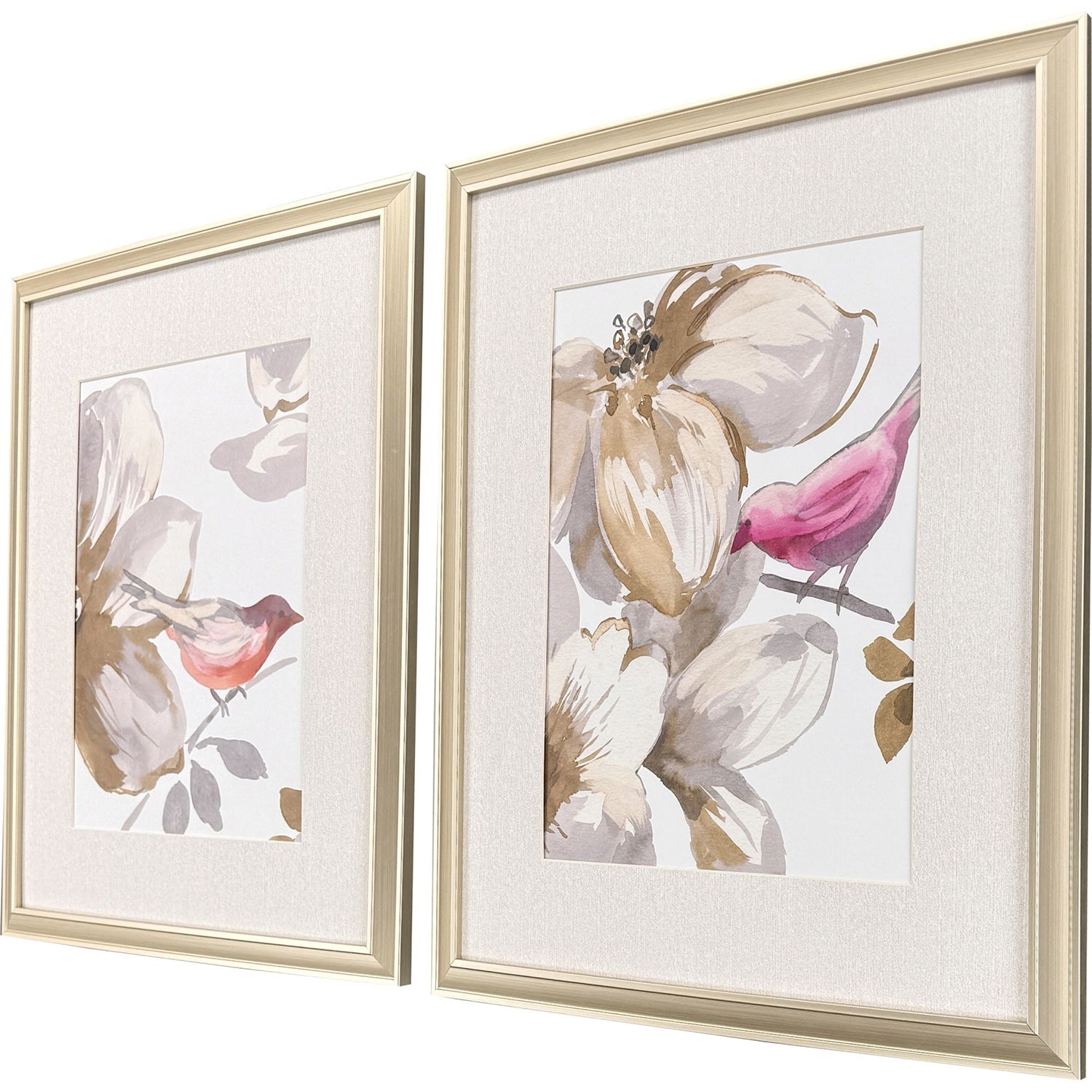 Jacobs Bird Chatter Framed Artwork Set of 2