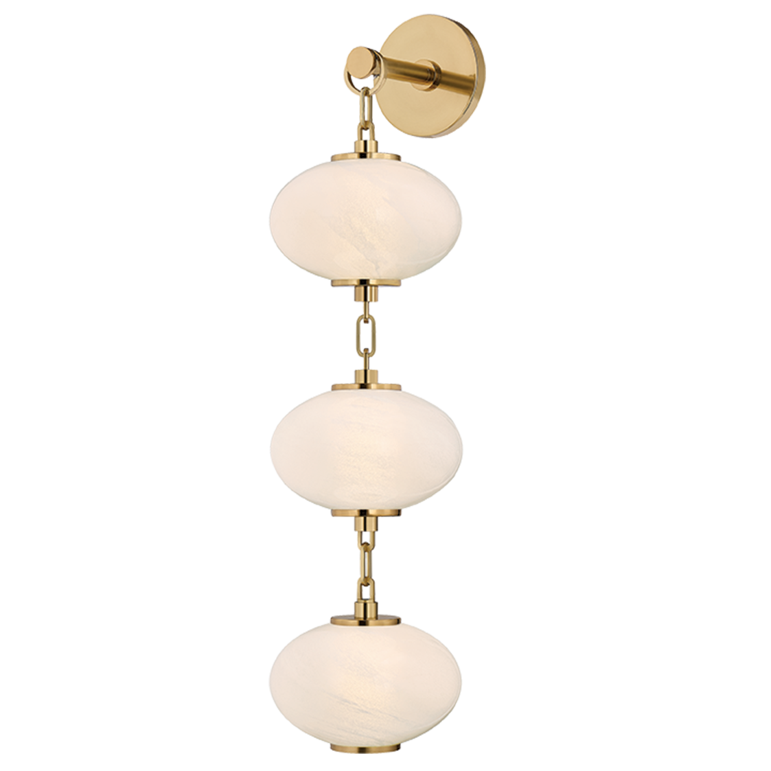 Corbett Lighting Nephele Small Wall Sconce in Vintage Polished Brass, primary product view