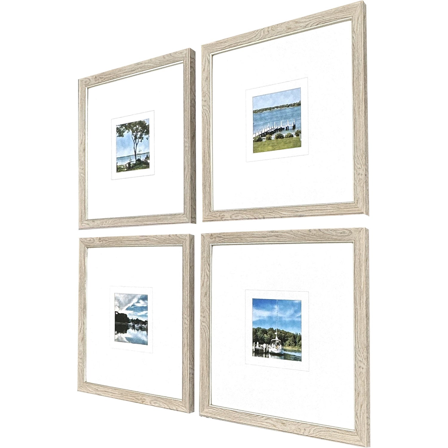 Langdon On the Water Framed Artwork Set of 4