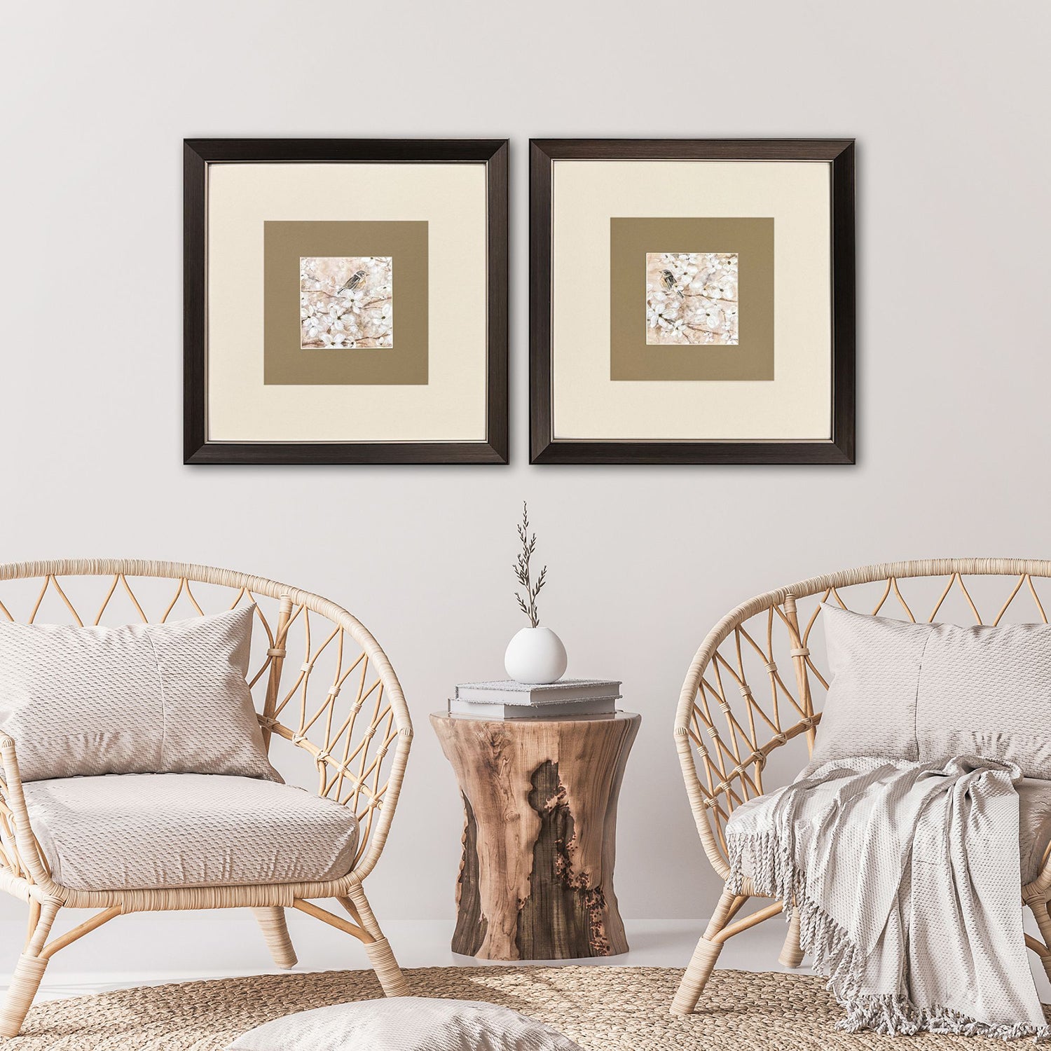 Robinson Fragrant Perch Framed Artwork Set of 2