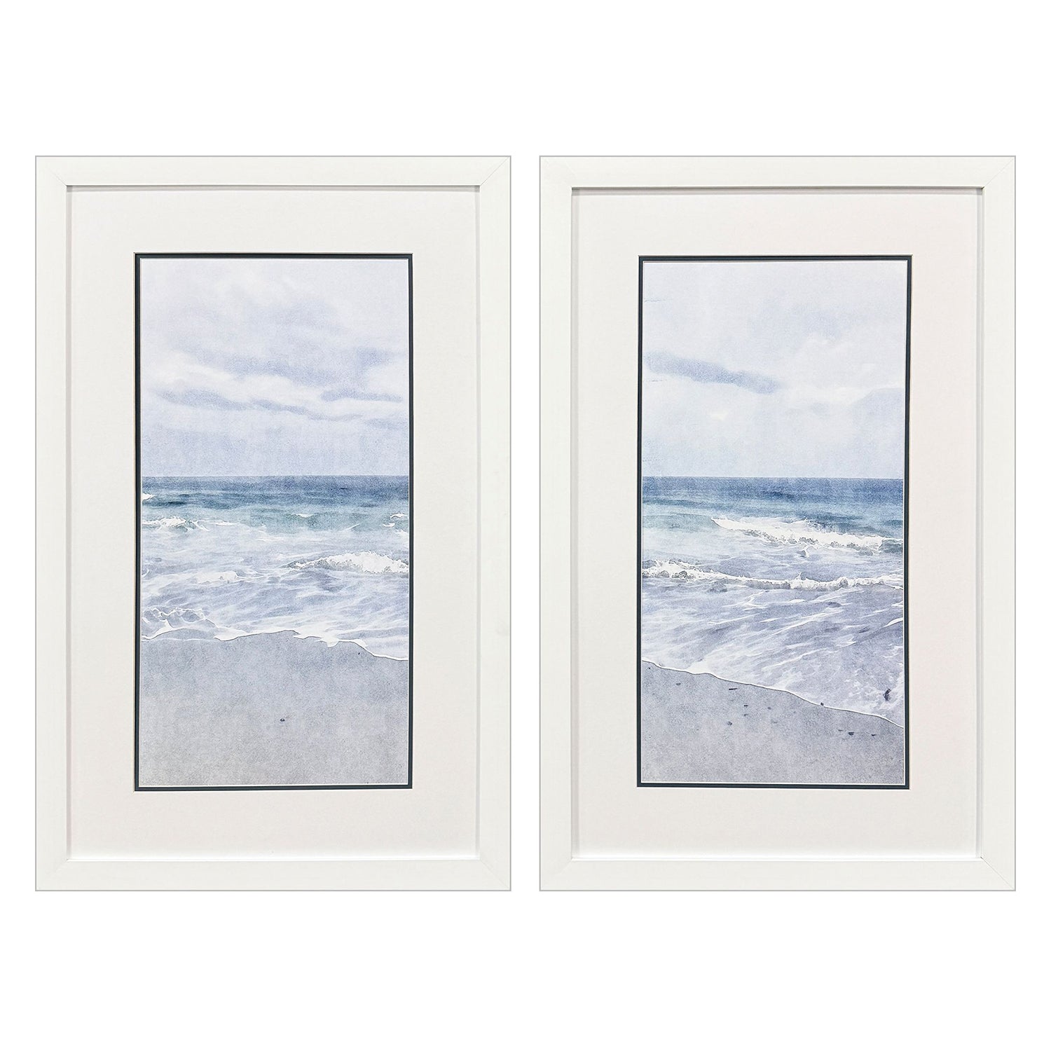 Zalewski Tranquil Ocean Framed Artwork Set of 2