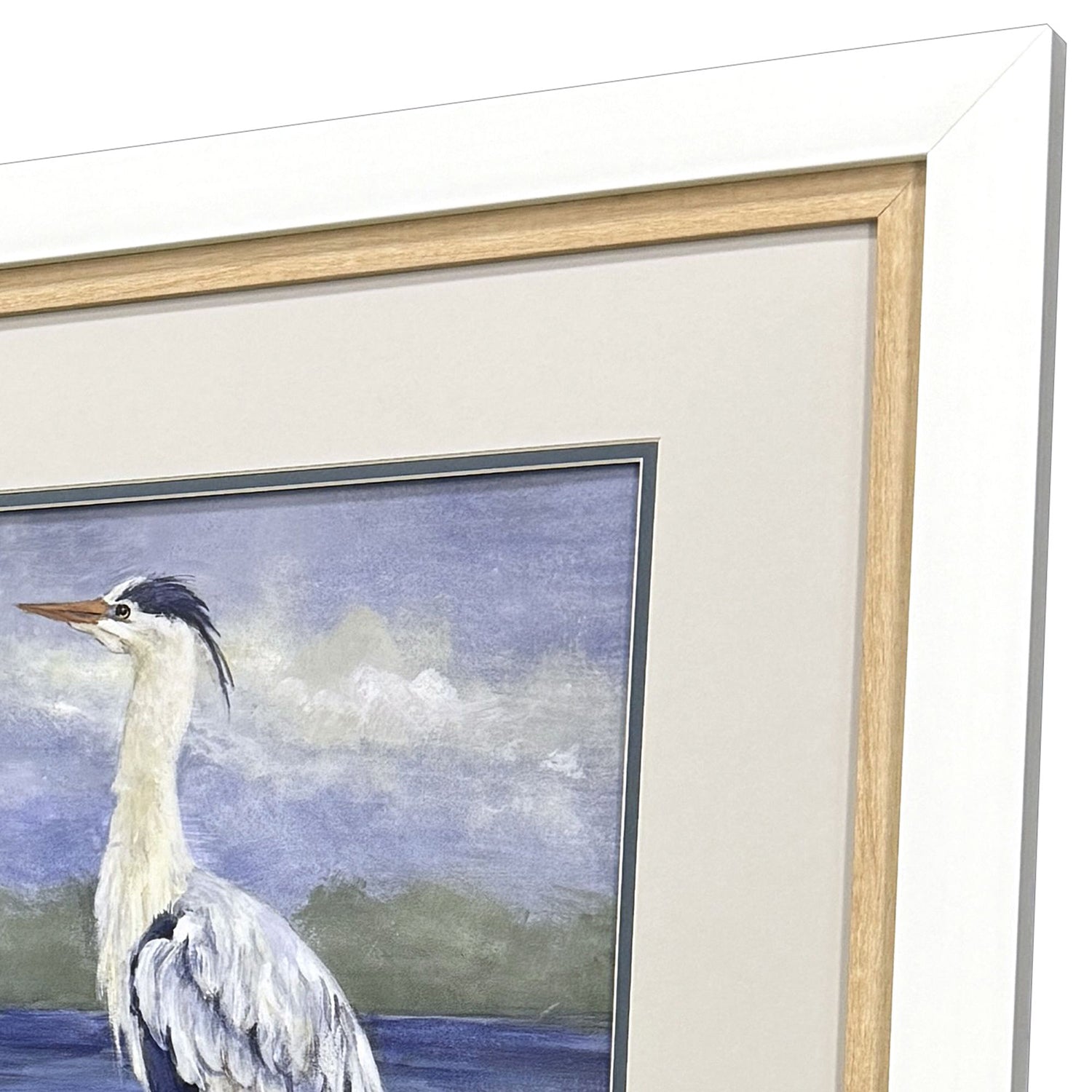 Loreth Heron by the Sea Framed Artwork Set of 2