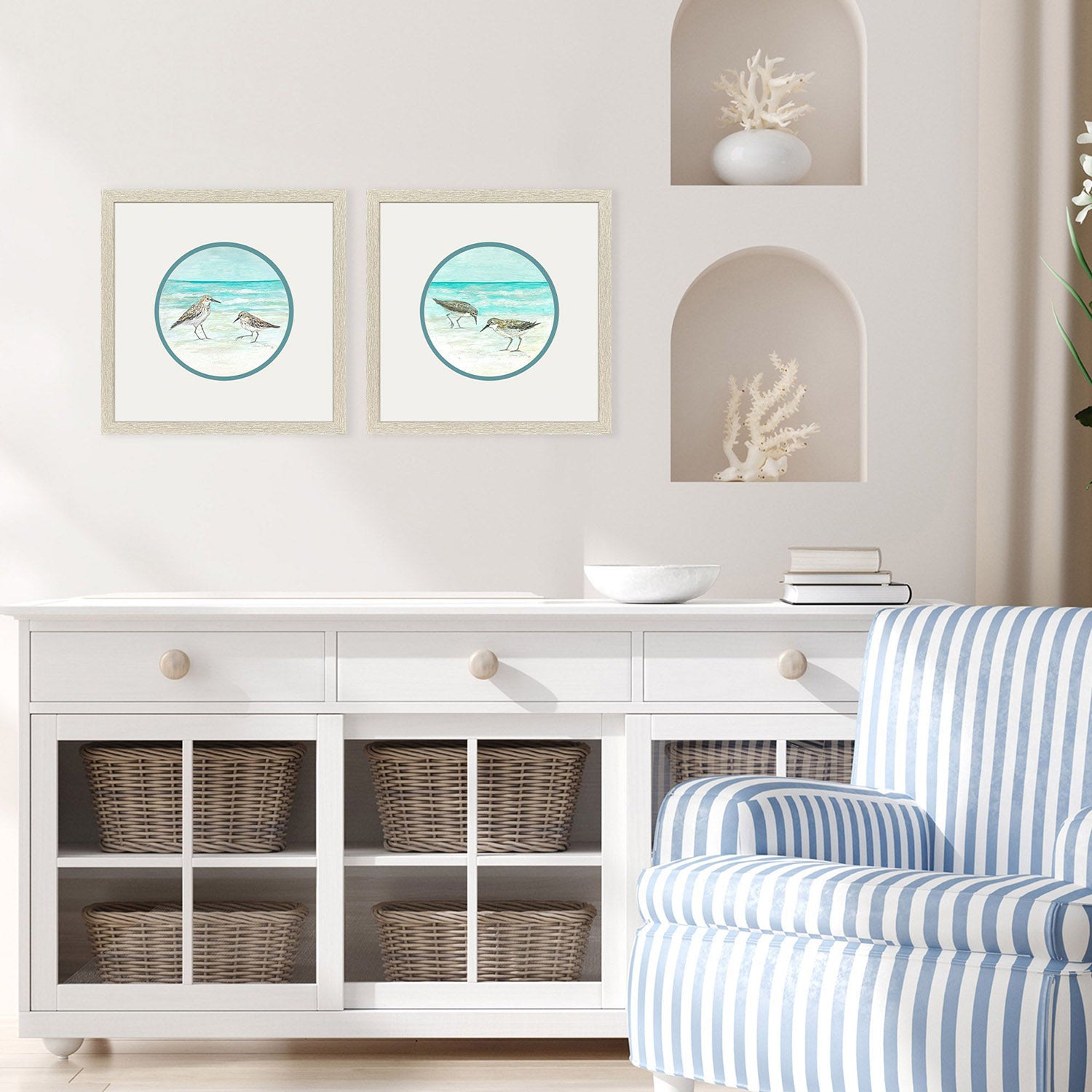 Clayton Shoreline Duo Framed Artwork Set of 2