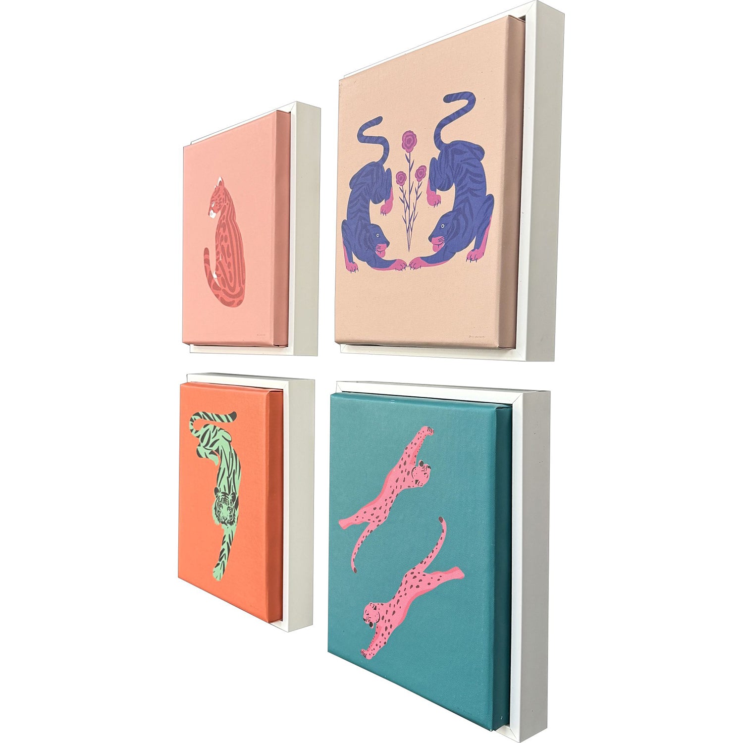 Escalante Big Cat Canvas Art Set of 4