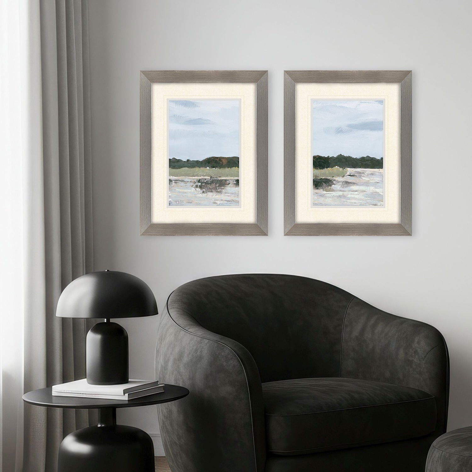 Green Cool Day Framed Artwork Set of 2