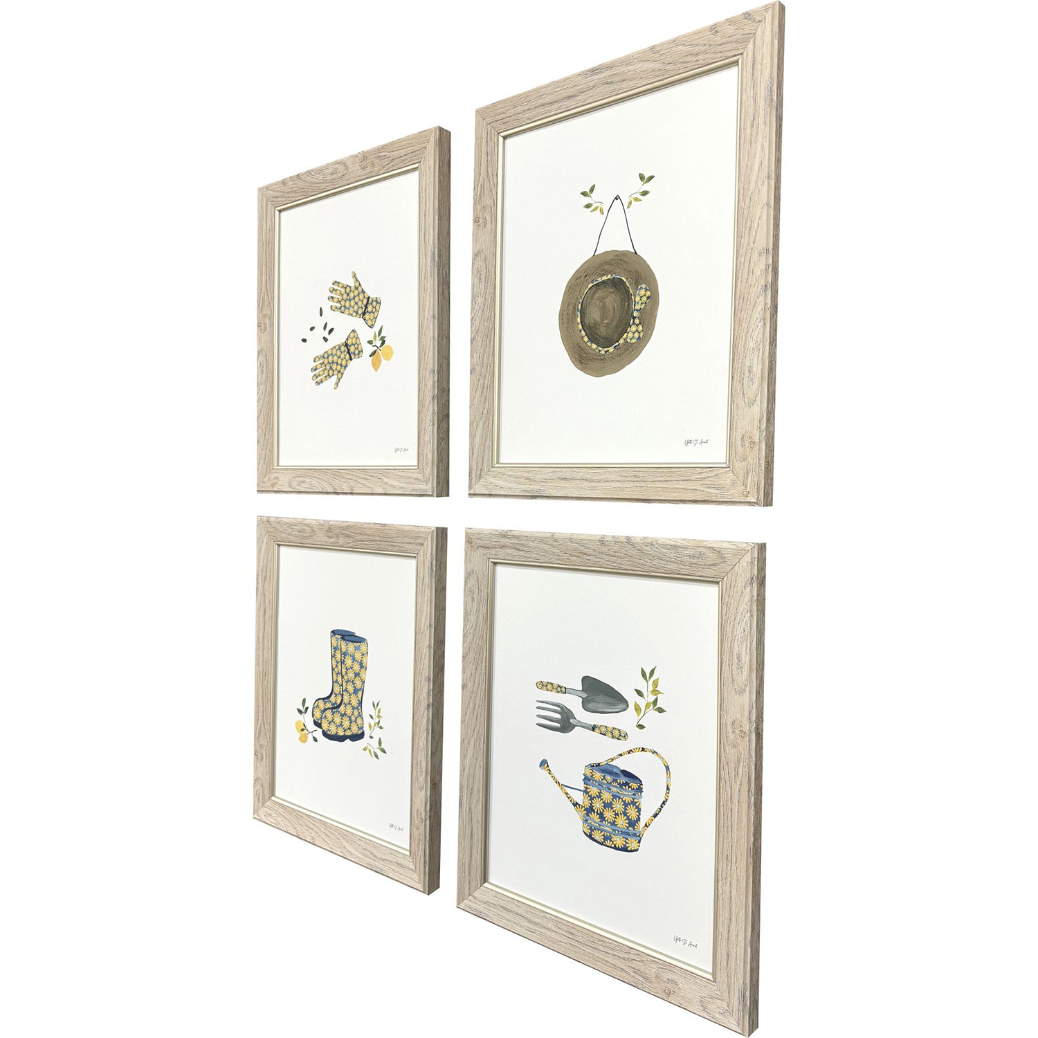 St Amant Summer Garden Framed Artwork Set of 2