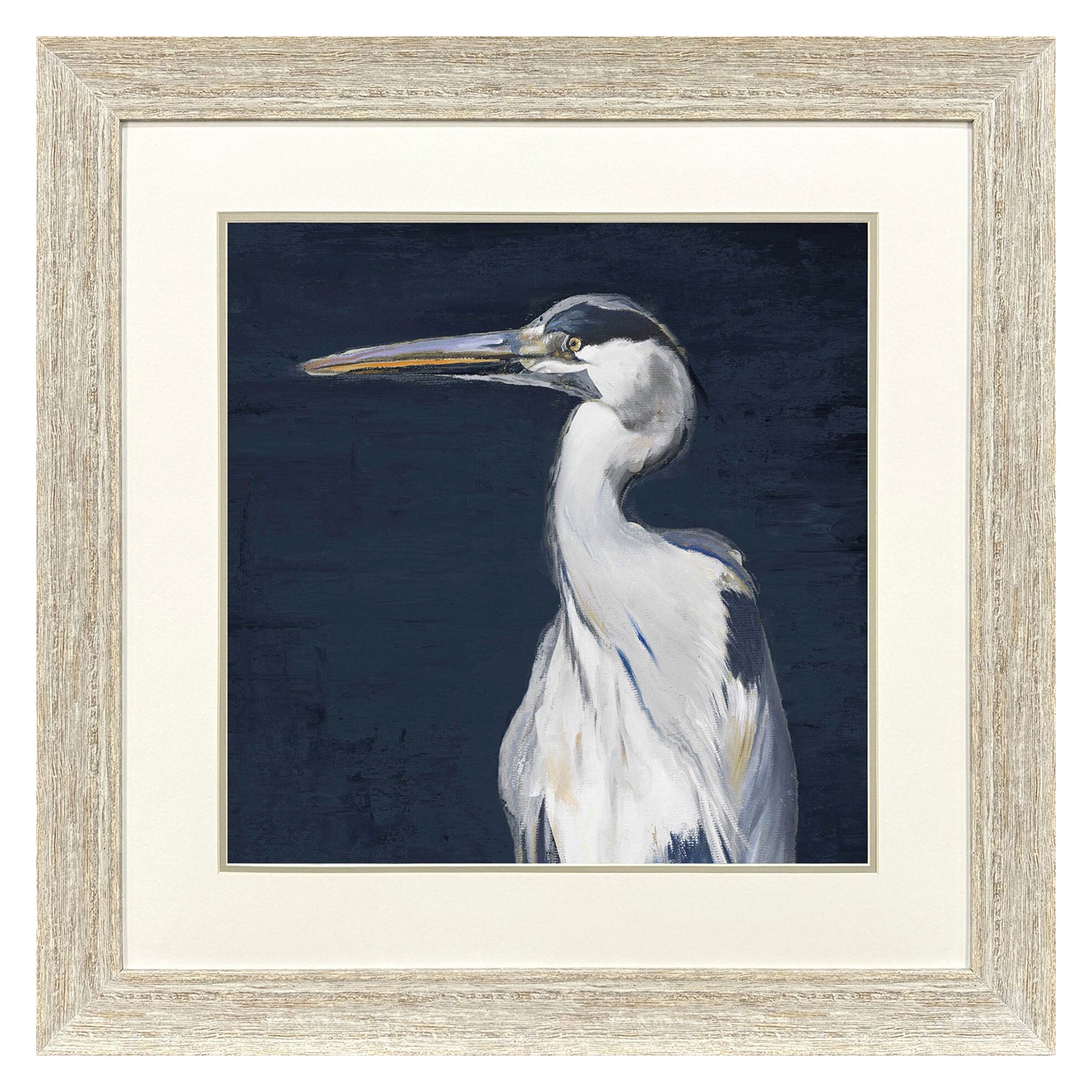 Pinto Blue Heron II Framed Artwork