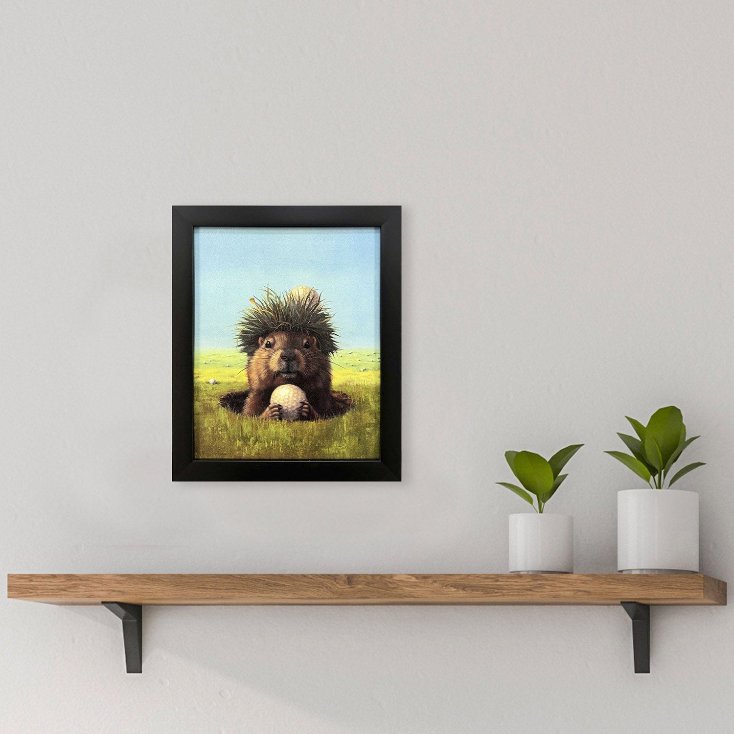 Heffernan Ball Hog No 2 Framed Artwork Set of 2