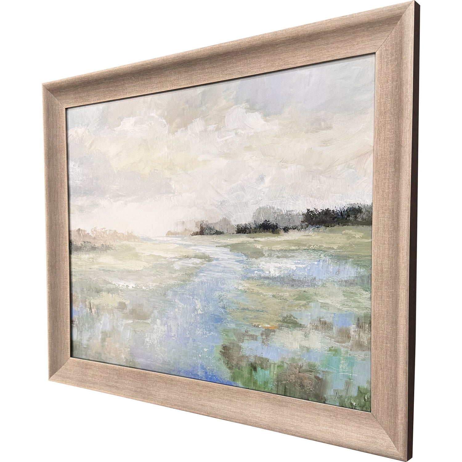 Sarah Lang Winding Stream Framed Art