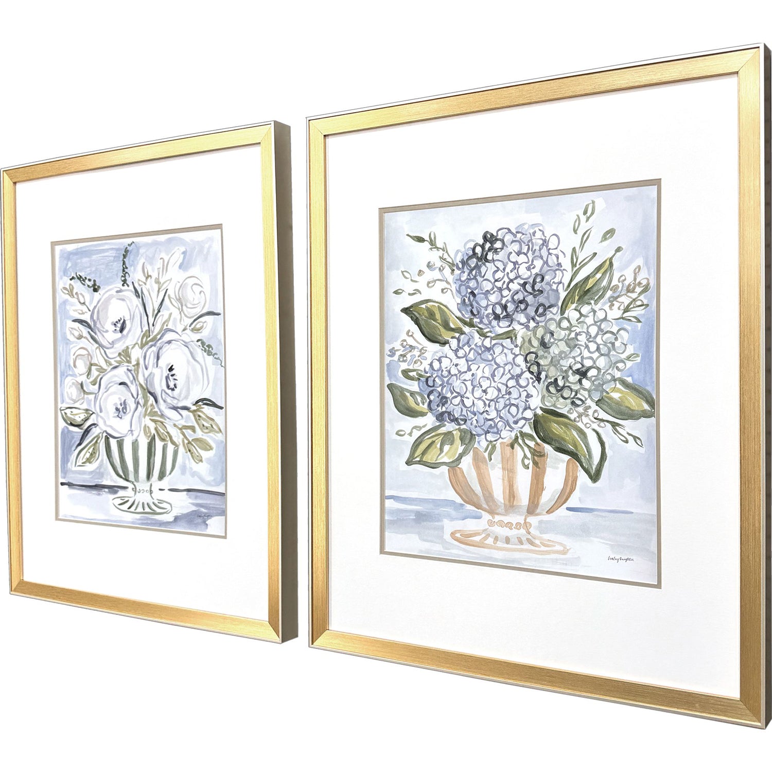 Sarah Lang Pastel Florals II Framed Art Set of 2