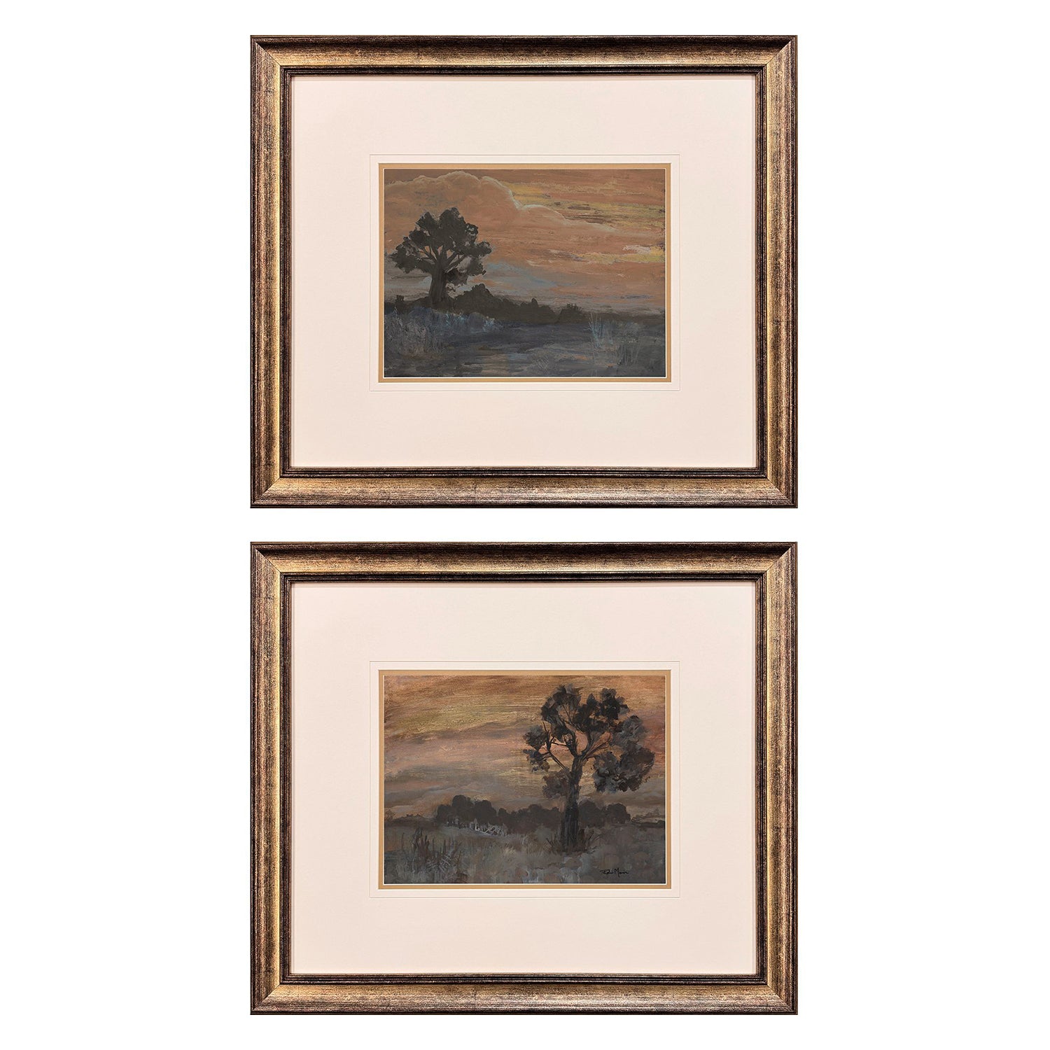 Sarah Lang Lone Tree Framed Art Set of 2