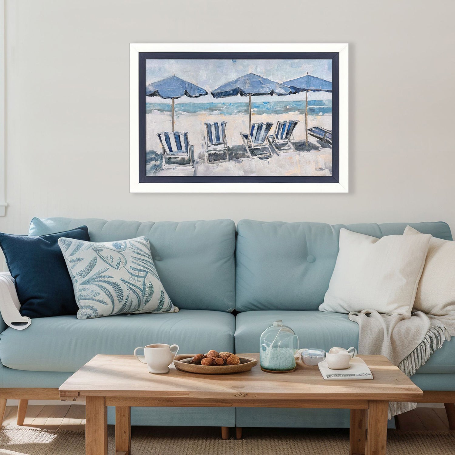 Jordan Glassco-Smith Beach Chairs Framed Art