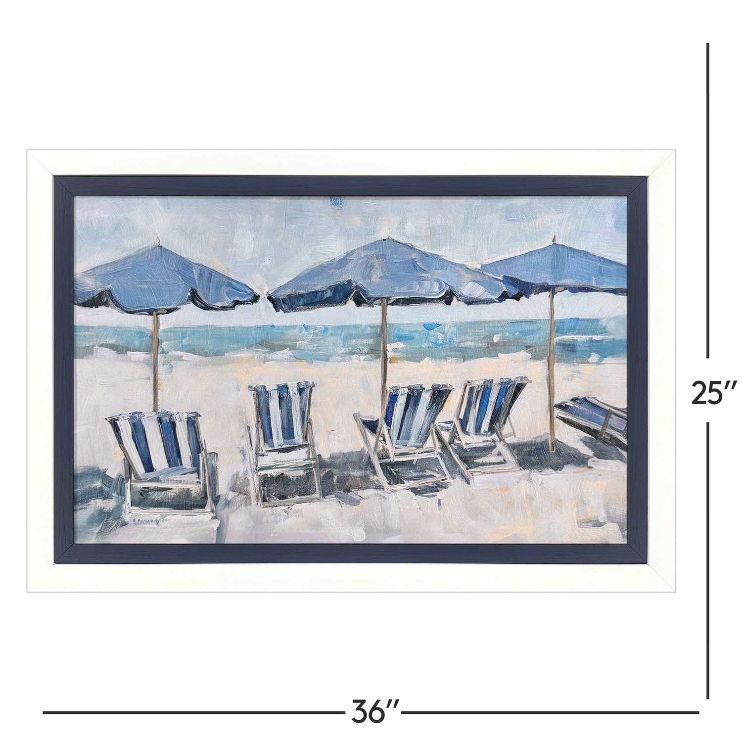 Jordan Glassco-Smith Beach Chairs Framed Art
