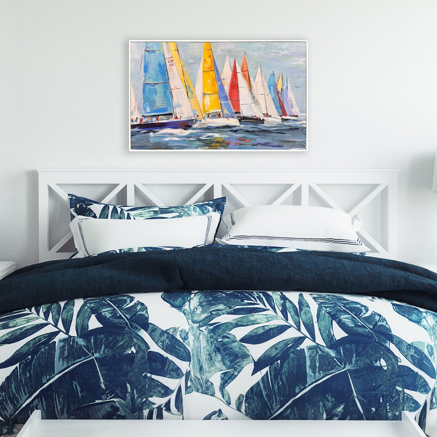 Malanta Knowles Colorful Sails Framed Art