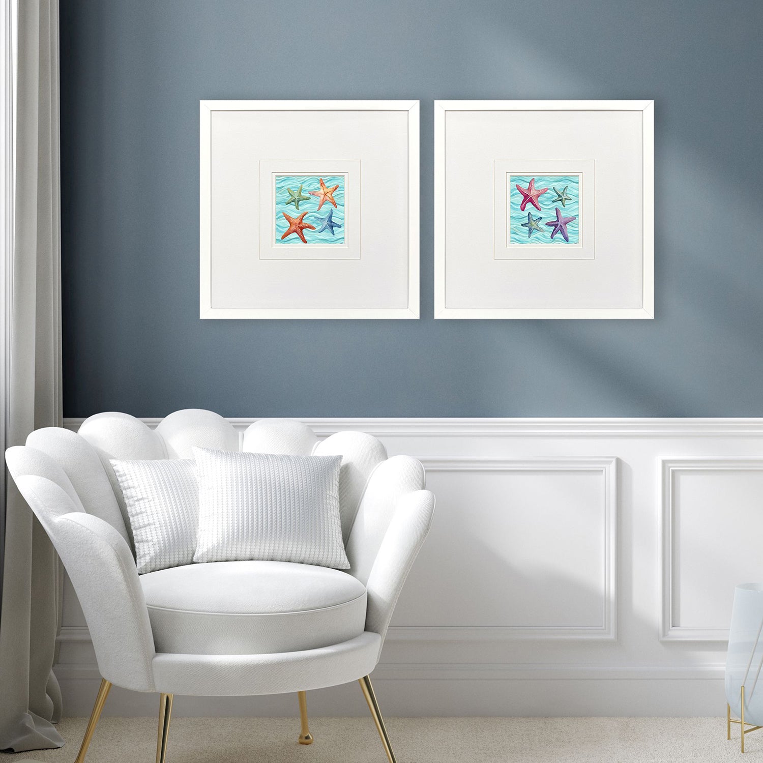Jordan Glassco-Smith Happy Seashells Framed Art Set of 2
