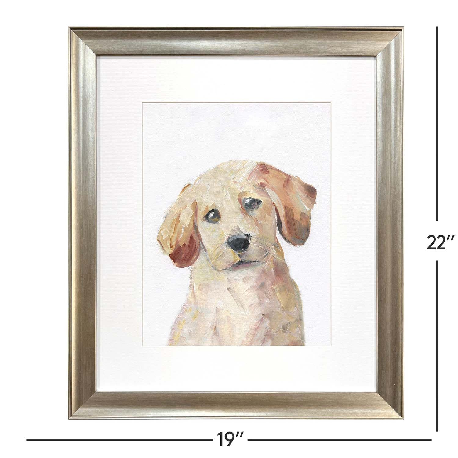Leeanne Vaughn Puppy Eyes Framed Art Set of 2