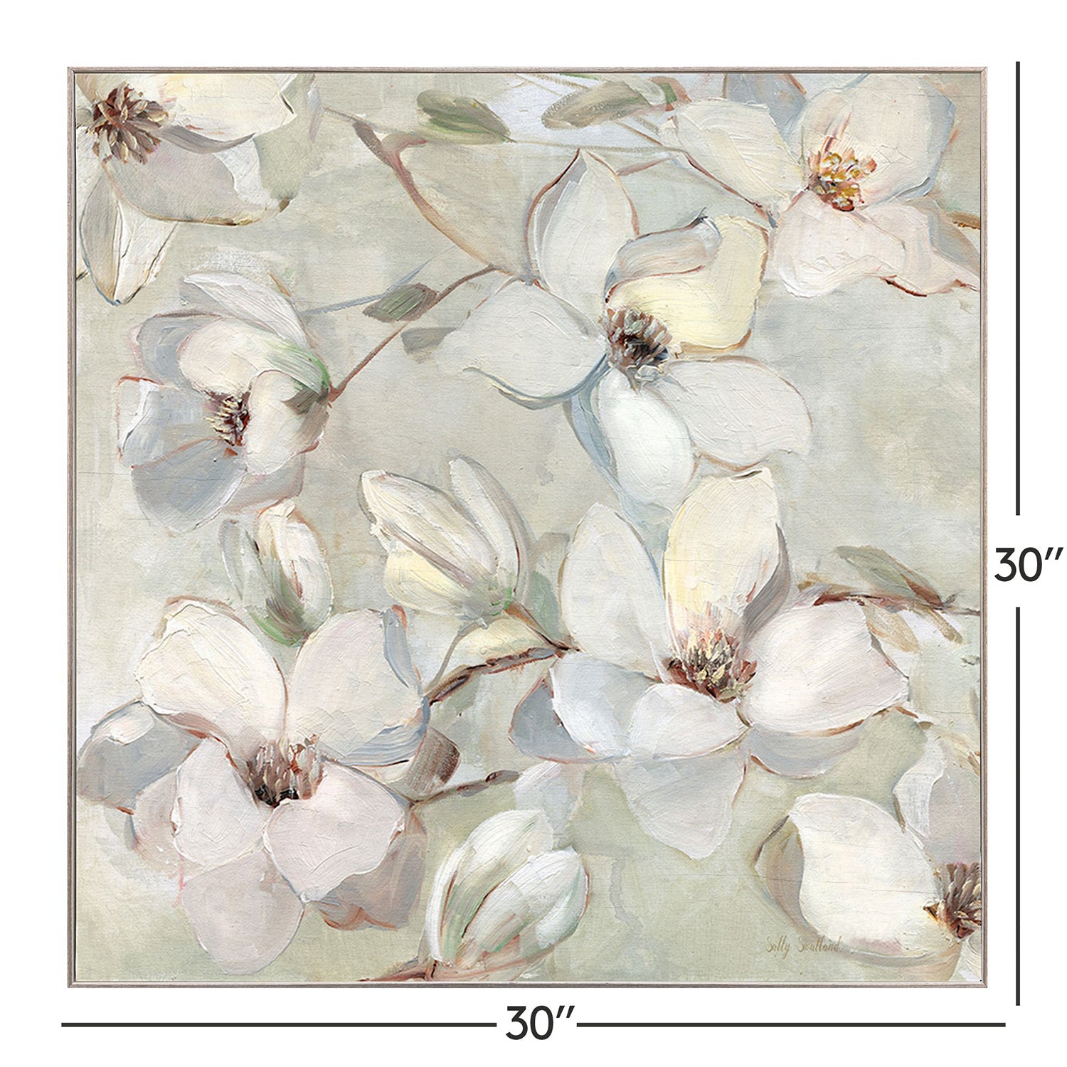 Sarah Lang Magnolias Framed Art