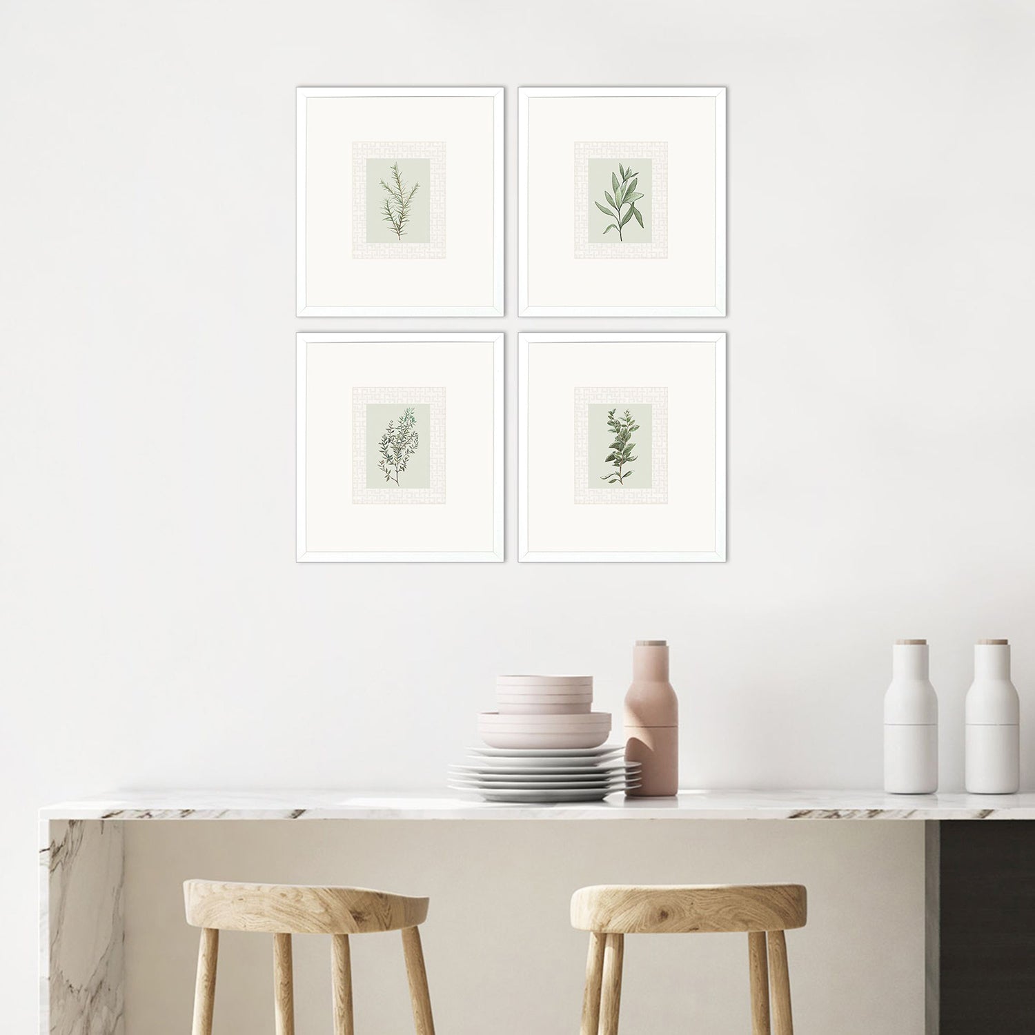 Malanta Knowles Spices Framed Art Set of 4