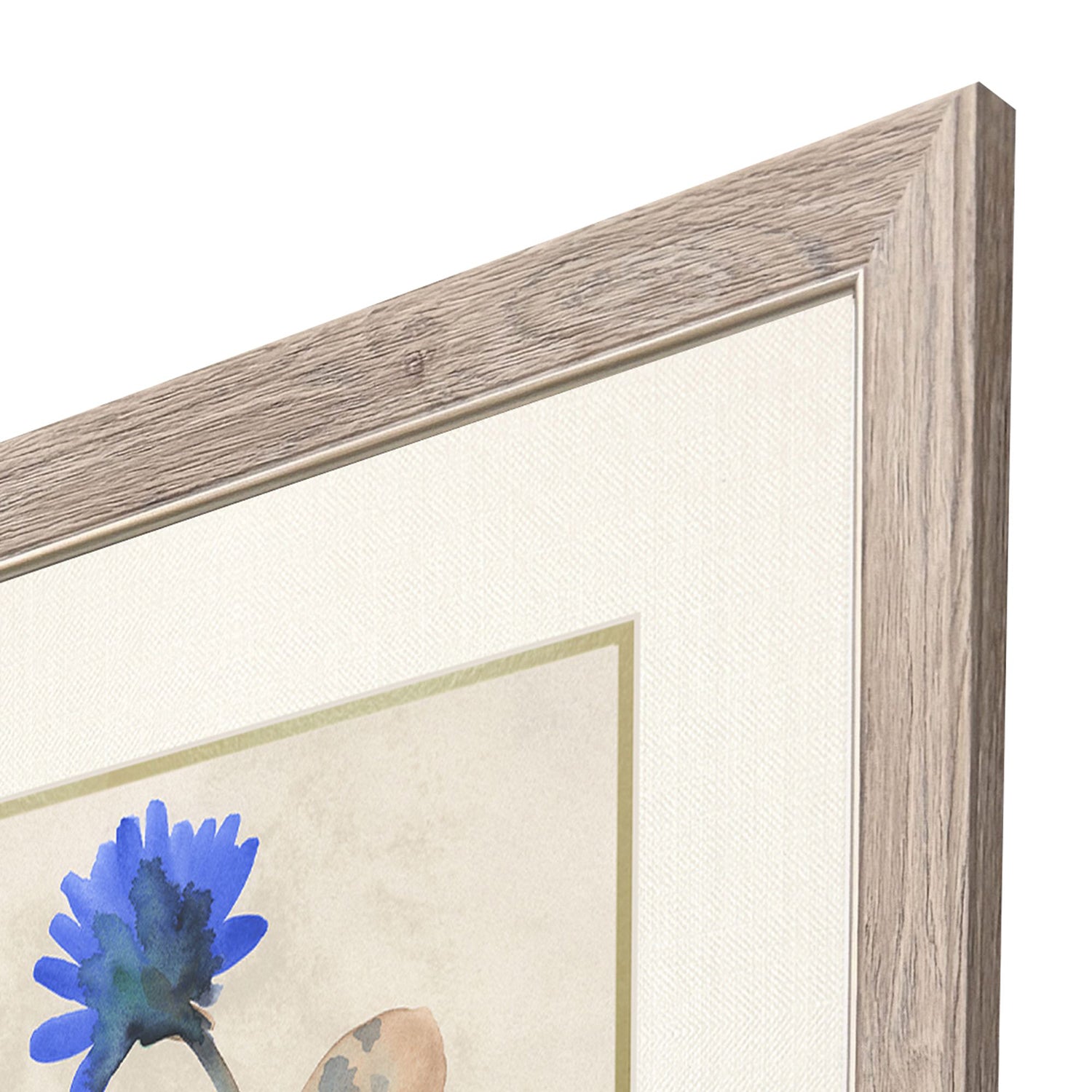 Jordan Glassco-Smith Blue Folk Garden Framed Art Set of 4