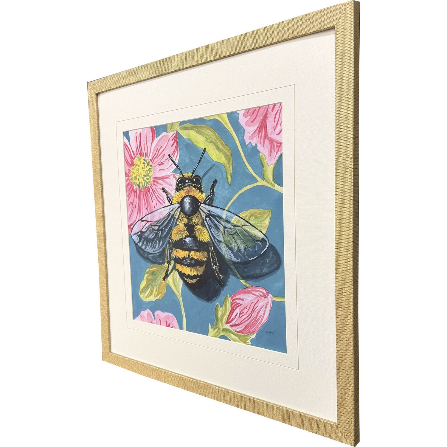 Jordan Glassco-Smith Bee on Wall Framed Art