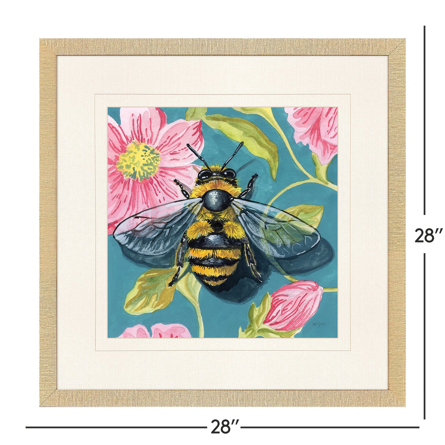 Jordan Glassco-Smith Bee on Wall Framed Art