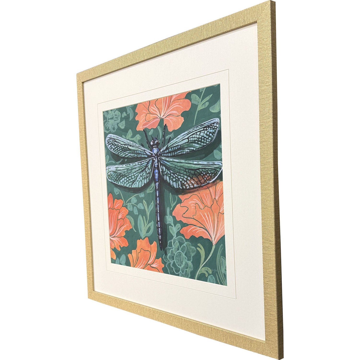 Jordan Glassco-Smith Dragonfly on Wall Framed Art