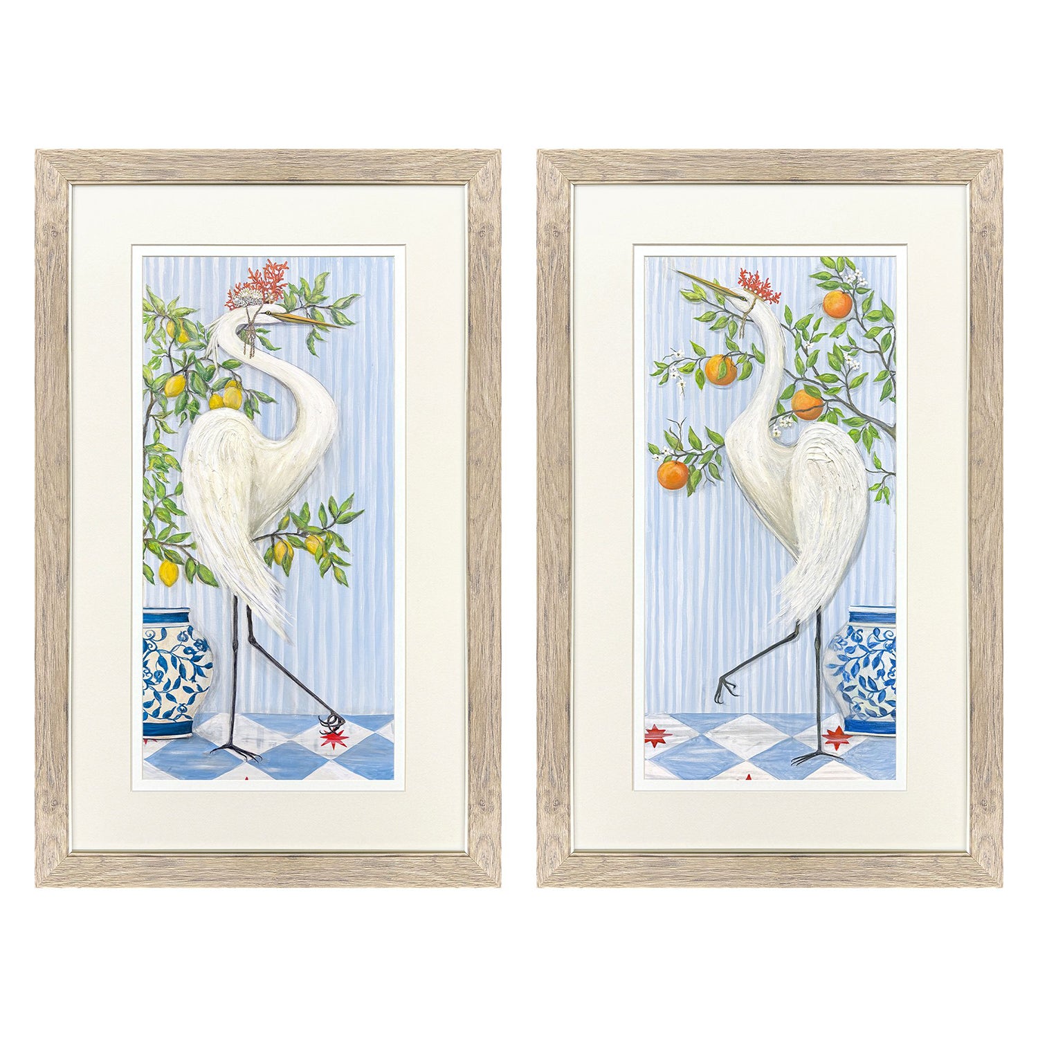 PopJoy Studio Coastal Crowns Framed Art Set of 2