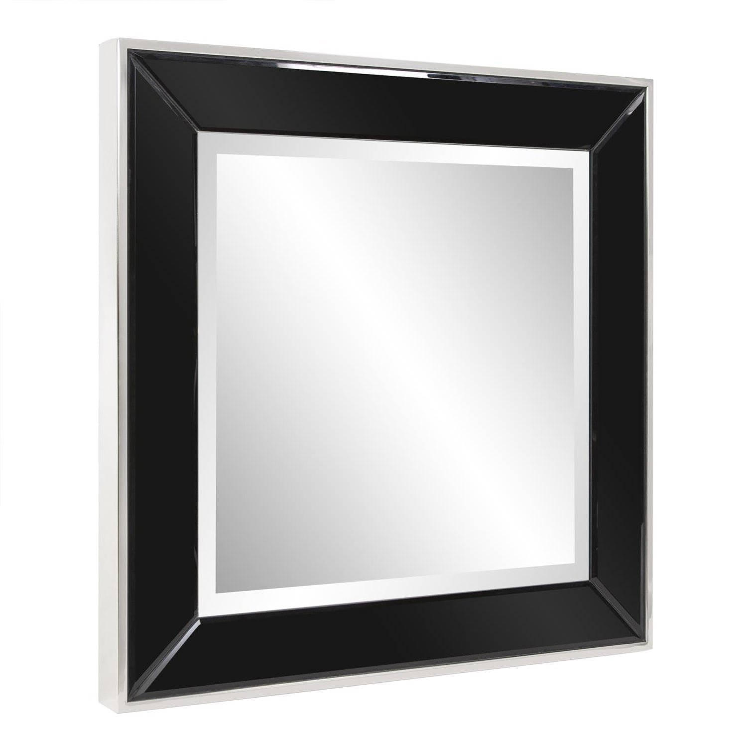 Devon Square Black Wall Mirror