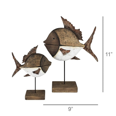 Fish Sculpture Set of 2