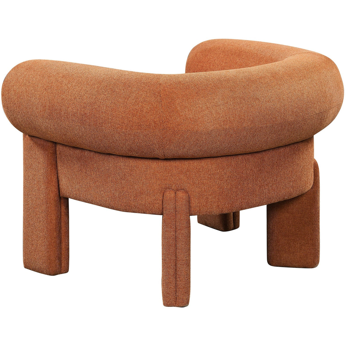 Stefano Cognac Fabric Upholstered Accent Chair