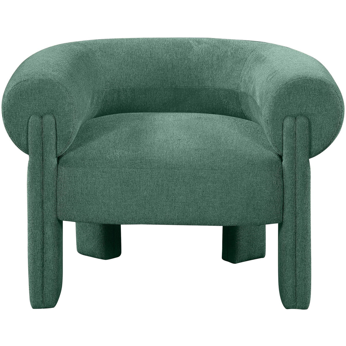 Stefano Green Fabric Upholstered Accent Chair