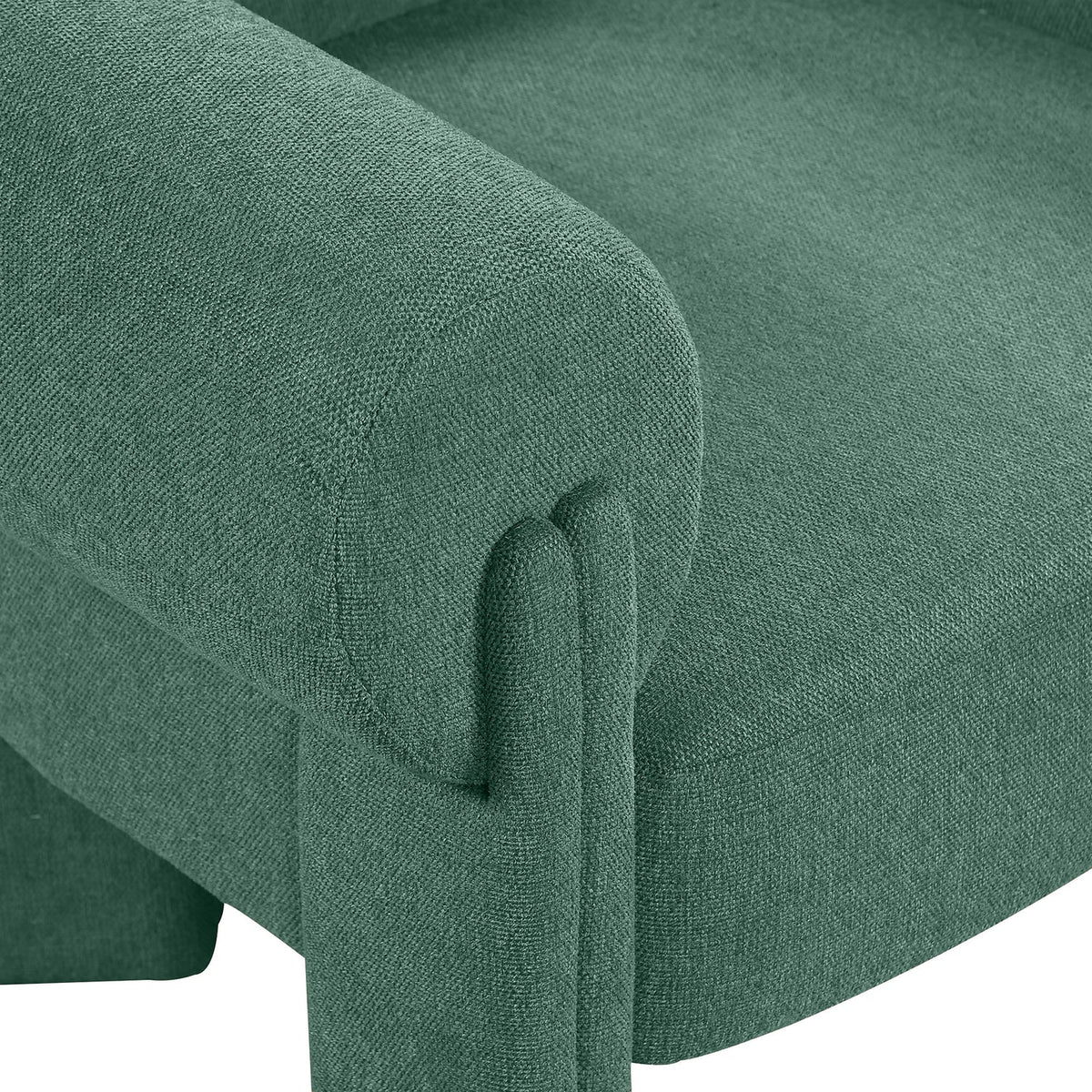 Stefano Green Fabric Upholstered Accent Chair