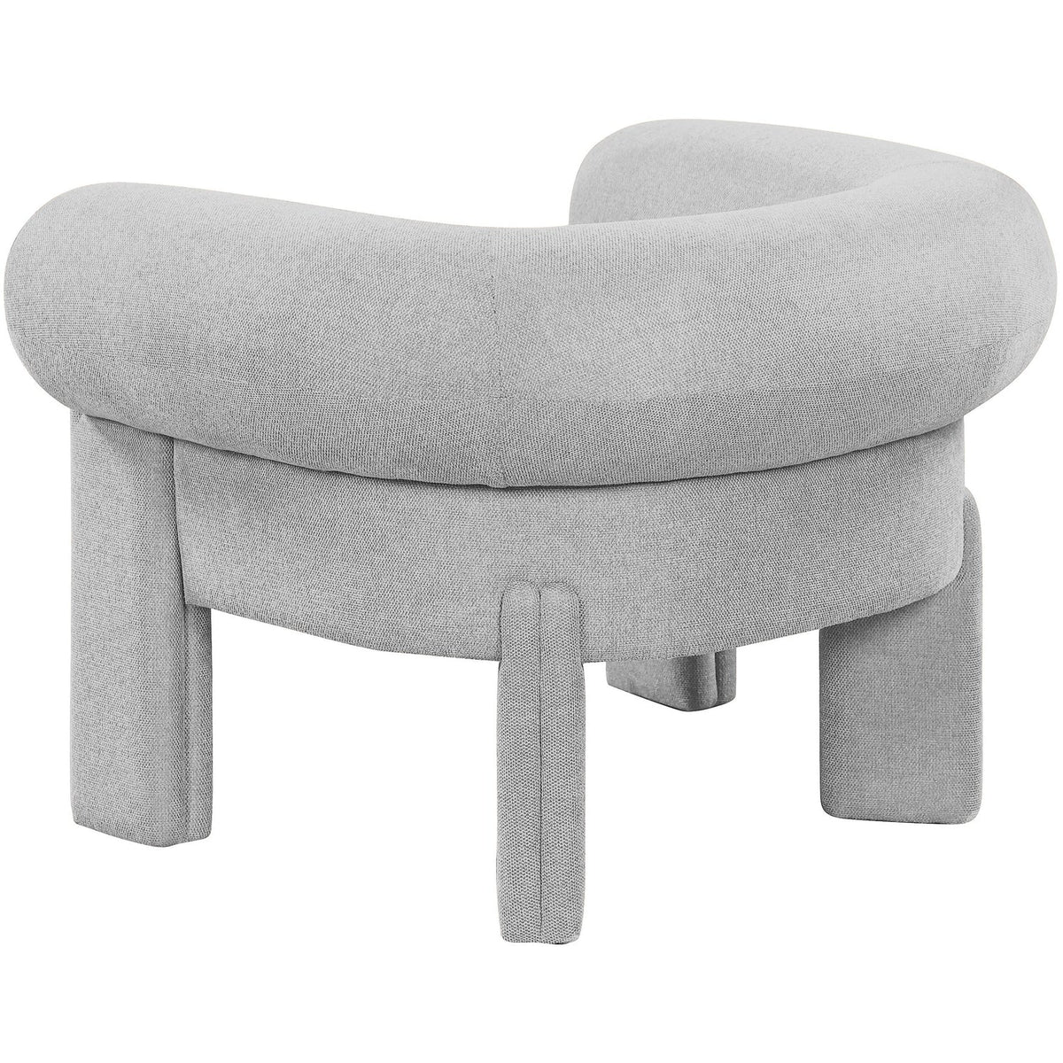 Stefano Grey Fabric Upholstered Accent Chair