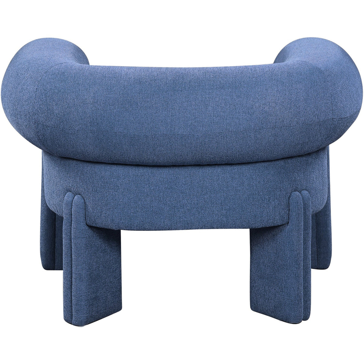 Stefano Navy Fabric Upholstered Accent Chair