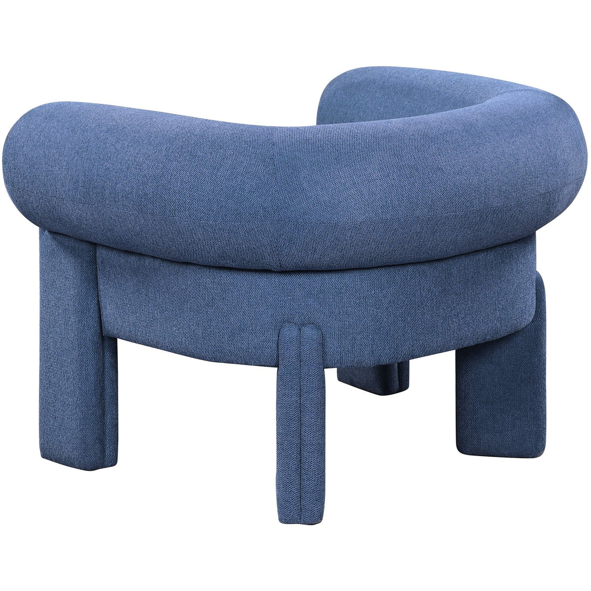 Stefano Navy Fabric Upholstered Accent Chair
