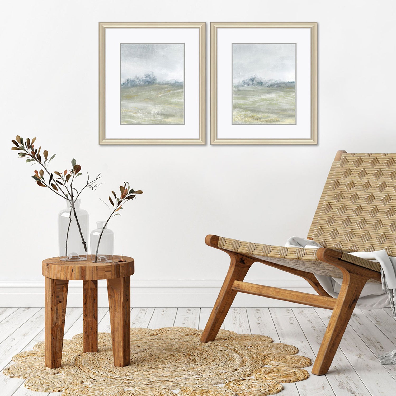 Loreth Morning Mist Framed Art Set of 2