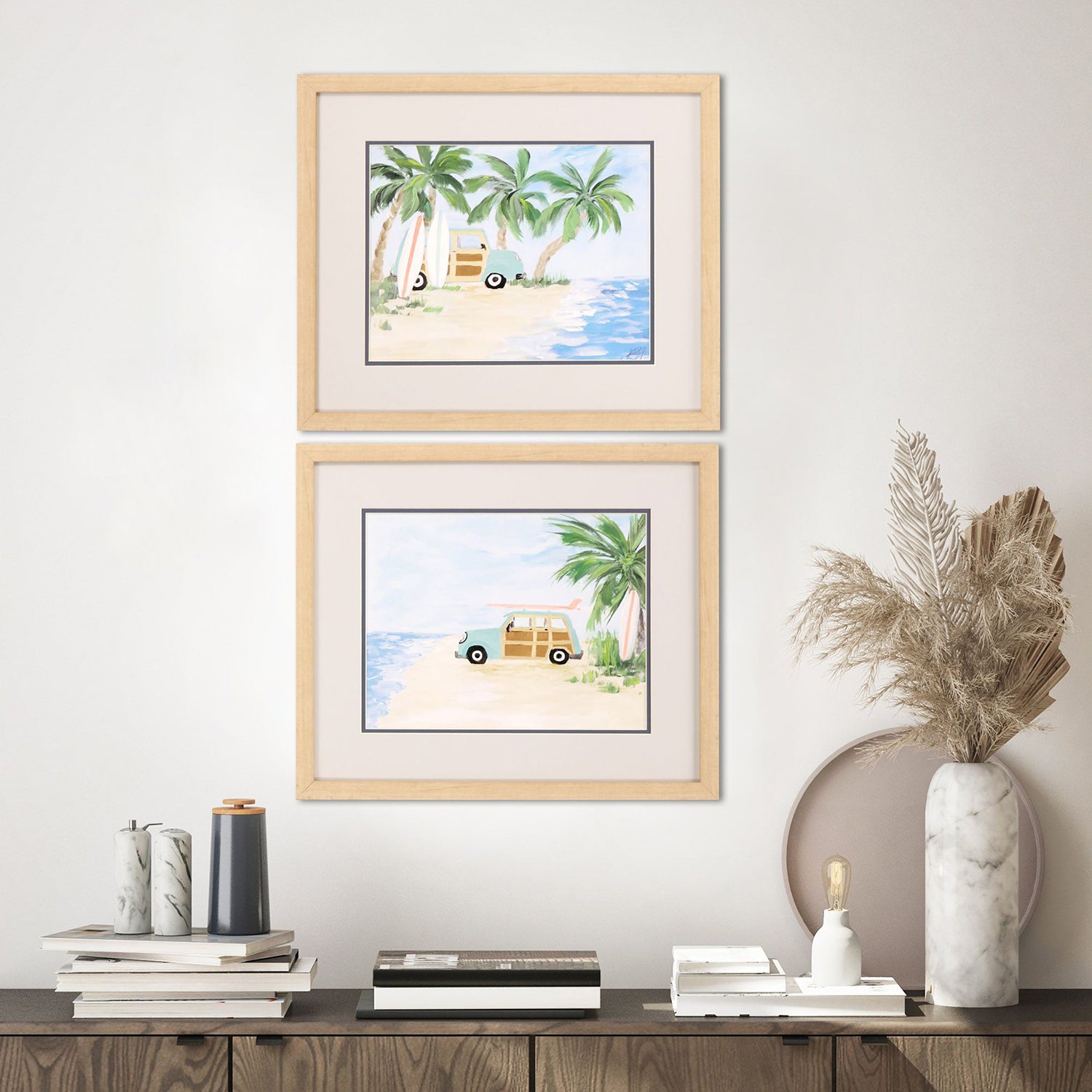Derice Tropical Vacation Framed Art Set of 2
