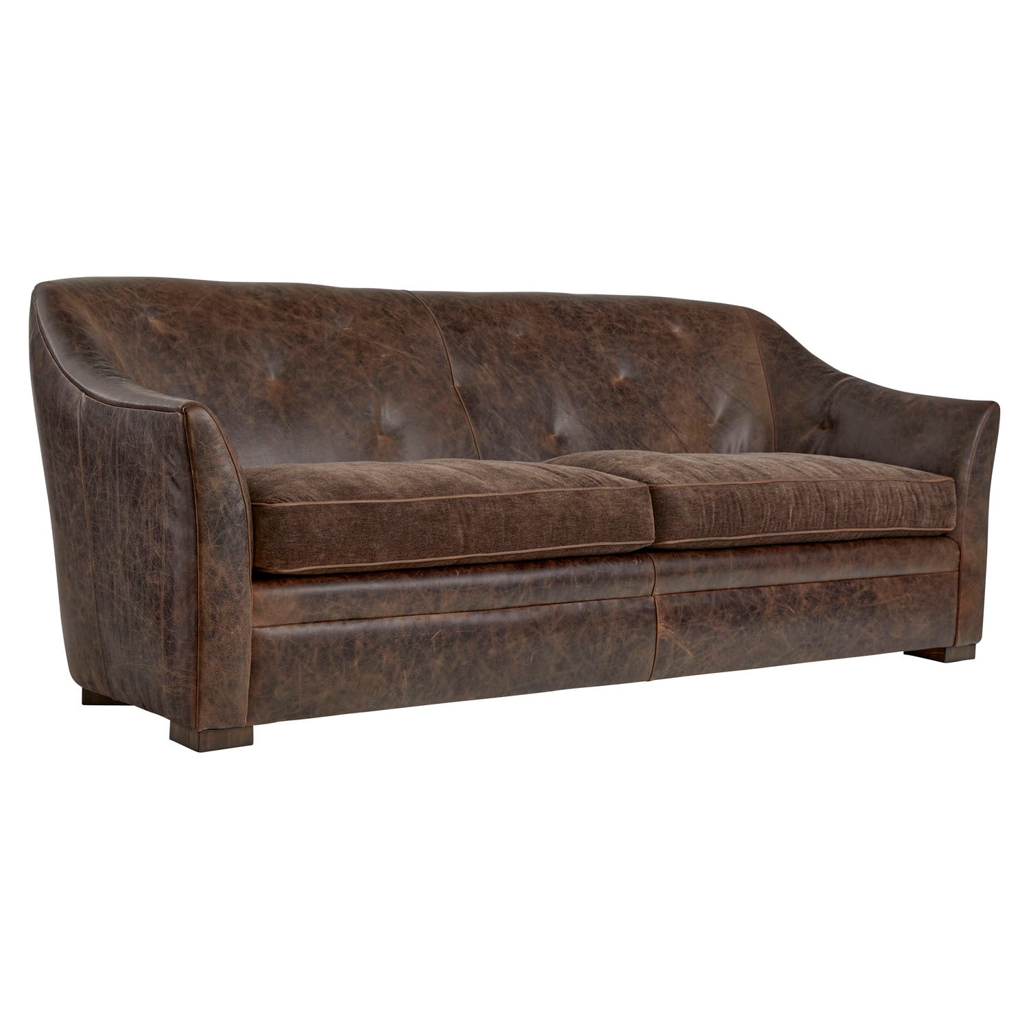 Bernhardt Living Brixton Leather Sofa