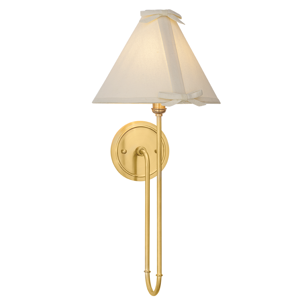 Hudson Valley Lighting Amity Wall Sconce in Aged Brass, primary product view
