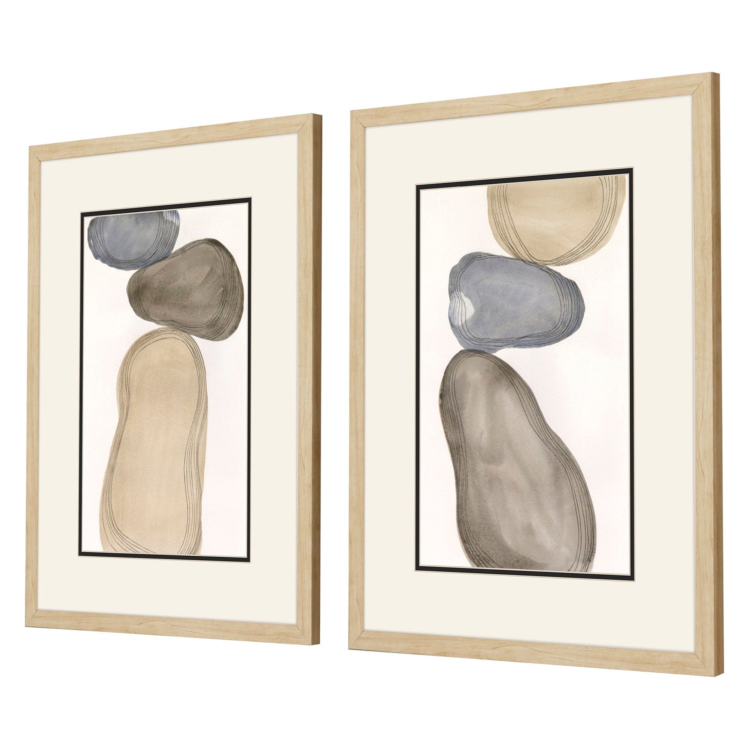 Marr River Rocks Framed Art Set of 2